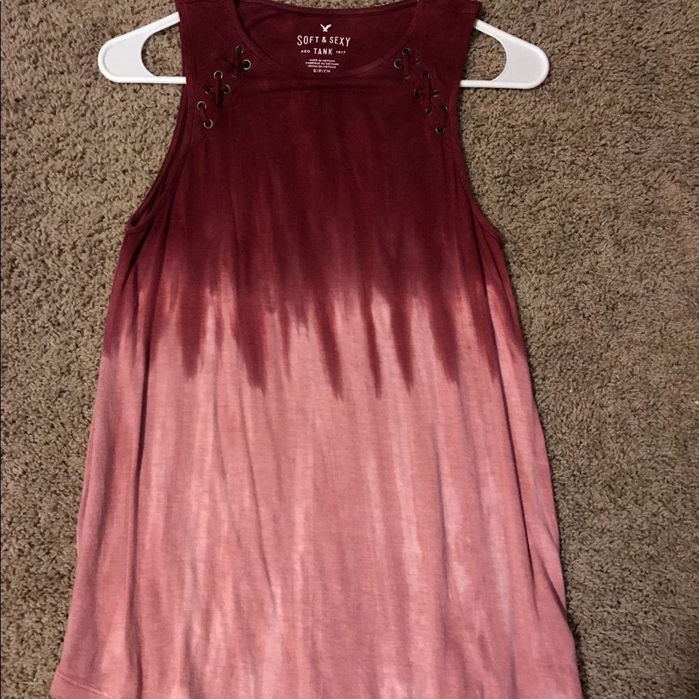 American eagle maroon soft and sexy tank